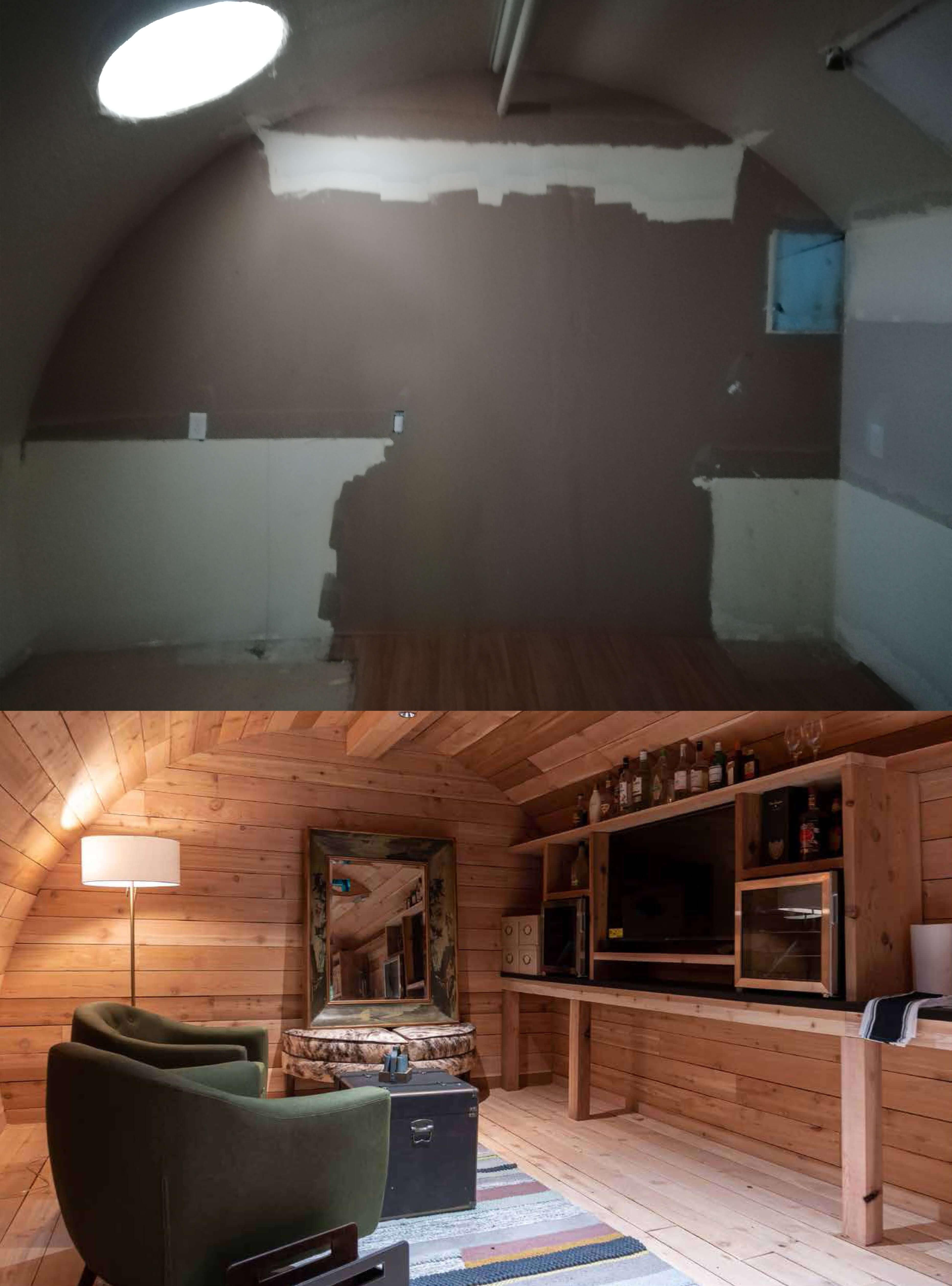 Before & After Photos: Cigar Room Remodel designed by RC3D; Award Winning Architecture Firm In Dallas, TX.